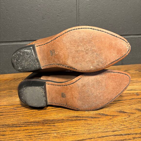 Smoky Mountain Cowboy Boots Men’s 9.5 D Brown Leather Western Distressed Slouch - Picture 10 of 14